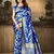 Royal Blue Woven Art Silk Saree With Blouse