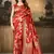 Red Woven Art Silk Saree With Blouse