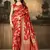 Red Woven Art Silk Saree With Blouse