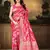 Rani Pink Woven Art Silk Saree With Blouse