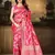 Rani Pink Woven Art Silk Saree With Blouse