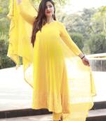 Women's RAYON Kurta pant set with heavy Designer Duppata