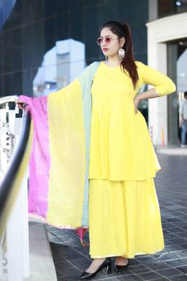 RAYON Designer Sharara Set with Heavy designer Duppata 1