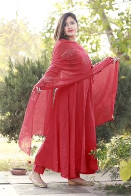 RAYON HEAVY Kurta pant set with heavy  GOLD  Printeted  Designer Duppata 2