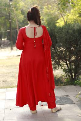 RAYON HEAVY Kurta pant set with heavy  GOLD  Printeted  Designer Duppata 3