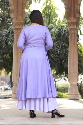 Women's RAYON  Designer Angrakha With sharara Set 3