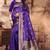 Purple Woven Art Silk Saree With Blouse