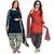 Blue Printed Crepe Salwar