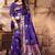 Purple Woven Kanjivaram Silk Saree With Blouse