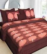 100% Cotton Traditional Jaipuri Double bedsheet with Two Pillow Covers