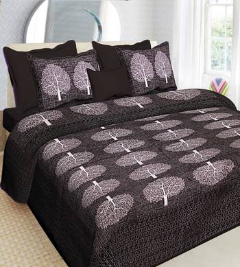100% Cotton Traditional Jaipuri Double bedsheet with Two Pillow Covers 1