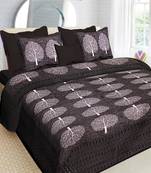 100% Cotton Traditional Jaipuri Double bedsheet with Two Pillow Covers