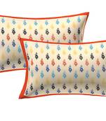 100% Cotton Printed Pillow Cover Set(2 Pieces)-27"x17"