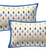100% Cotton Printed Pillow Cover Set(2 Pieces)-27"x17"