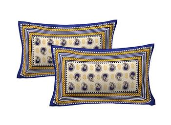 100% Cotton Printed Pillow Cover Set(2 Pieces)-27"x17" 1