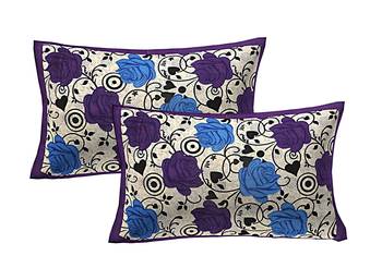 100% Cotton Printed Pillow Cover Set(2 Pieces)-27"x17" 1