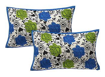 100% Cotton Printed Pillow Cover Set(2 Pieces)-27"x17" 1