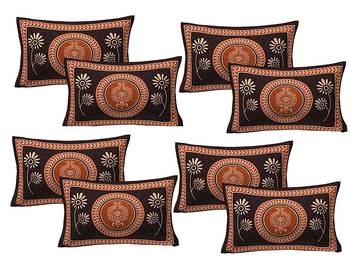 100% Cotton Printed Pillow Covers 4 Sets (8 Pieces)-17"x27" 1