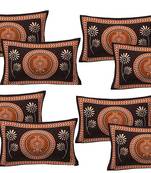 100% Cotton Printed Pillow Covers 4 Sets (8 Pieces)-17"x27"