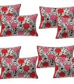 100% Cotton Printed Pillow Covers 4 Sets (8 Pieces)-17"x27"