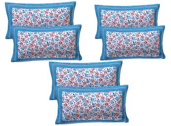 100% Cotton Printed Pillow Covers 3 Sets (6 Pieces)-17"x27" 1