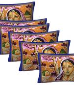 100% Cotton Printed Pillow Covers 3 Sets (6 Pieces)-17"x27"