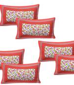 100% Cotton Printed Pillow Covers 3 Sets (6 Pieces)-17"x27"