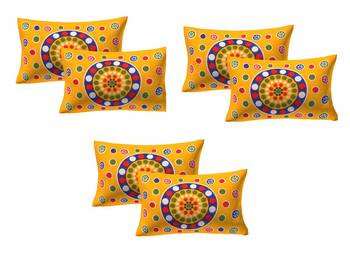 100% Cotton Printed Pillow Covers 3 Sets (6 Pieces)-17"x27" 1