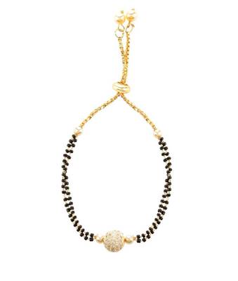 Black diamond mangalsutra 1