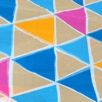multicolor striped Poly Cotton bed sheets 3