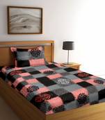 multicolor floral print Poly Cotton bed sheets