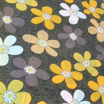 Brown floral print Poly Cotton bed sheets 3