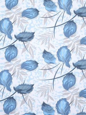 Blue floral print Cotton bed sheets 4