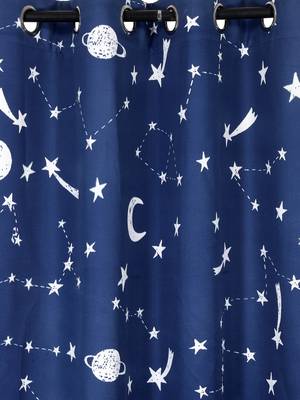 Blackout Glow in Dark Long Door Set of 2 Navy Blue 2