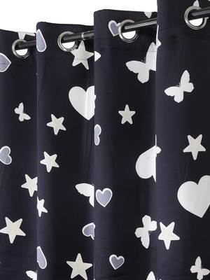 Blackout Glow in Dark Door Set of 2 Black 3