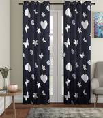 Blackout Glow in Dark Long Door Set of 2 Black