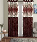 Panel Brown Door Curtain Set of 2