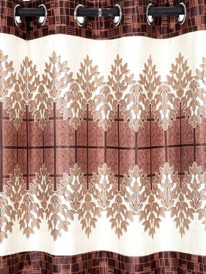 Panel Brown Door Curtain Set of 2 2