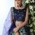 Mint Green Thread, Zari With Sequince Embroidered Art Silk Semi Stitched Lehenga