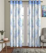 Penited Door Sky Blue Set of 2 Curtain