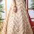 Off White Thread, Zari With Sequince Embroidered Art Silk Semi Stitched bridal lehenga