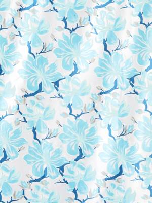 Penited Long Door Sky Blue Set of 2 Curtain 4