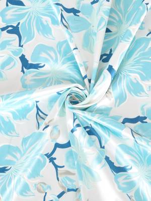 Penited Long Door Sky Blue Set of 2 Curtain 5