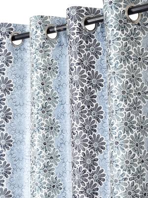 Penited Door Grey Set of 2 Curtain 3