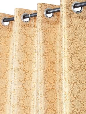 Penited Window Yellow Set of 2 Curtain 3