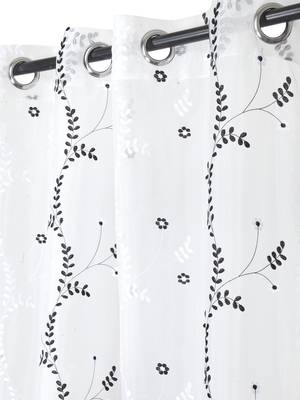 Share Embroidery White Polyester Door Set of 2 3