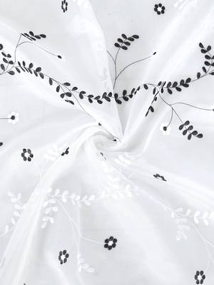 Share Embroidery White Polyester Door Set of 2 5