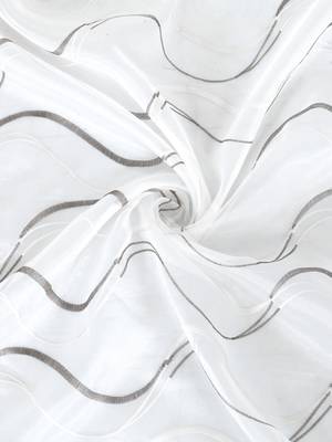 Share Embroidery White Polyester Window Set of 2 5
