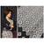 black Digital printed Linen partywear Bollywood saree with blouse