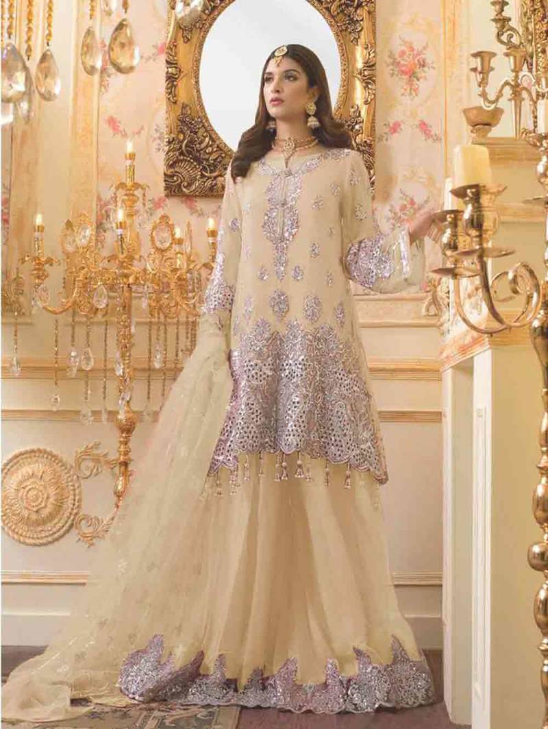 peach and gold dress for wedding Peach Champagne Wedding Party Dress – Shazia Yasin